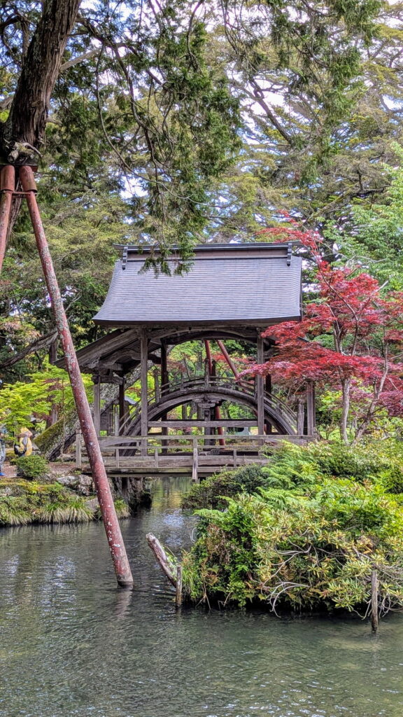 白毫寺 一心池 太鼓橋