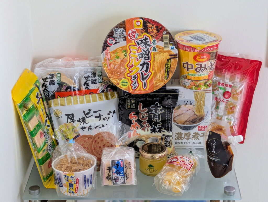 青森ツアーのお土産たち