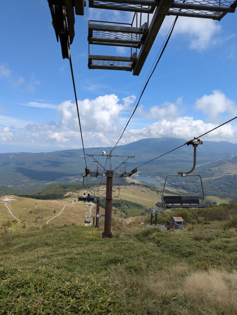ビーナスライン・車山高原　展望リフトSKY PANORAMAからの眺め