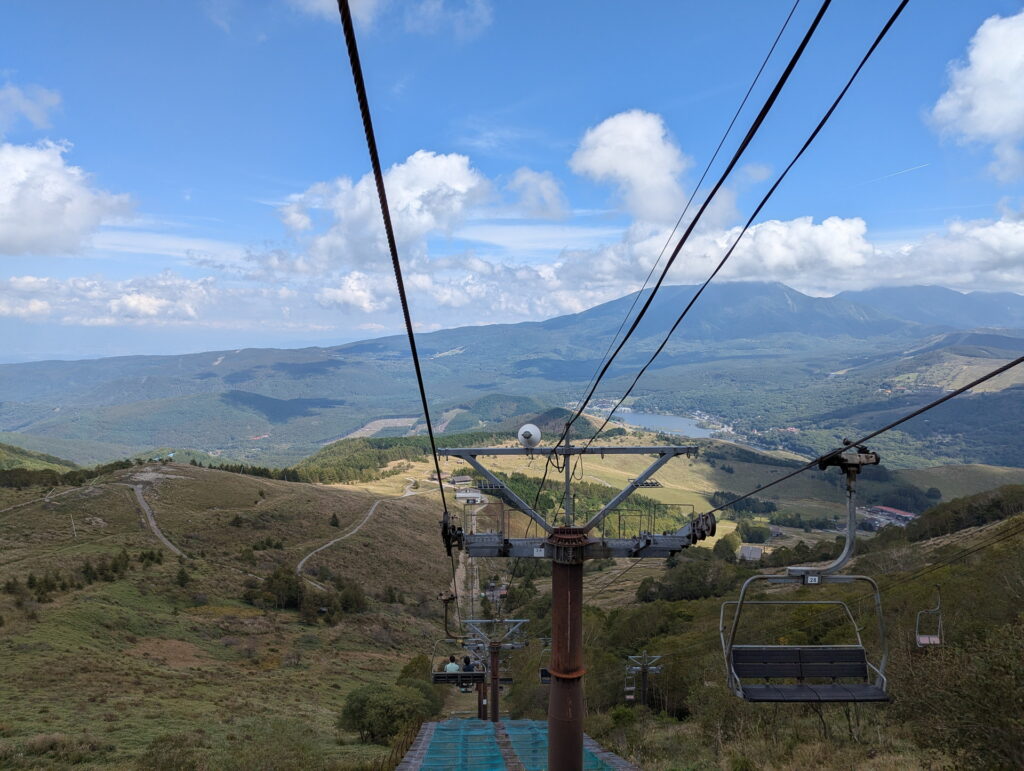 ビーナスライン・車山高原　展望リフトSKY PANORAMAからの眺め