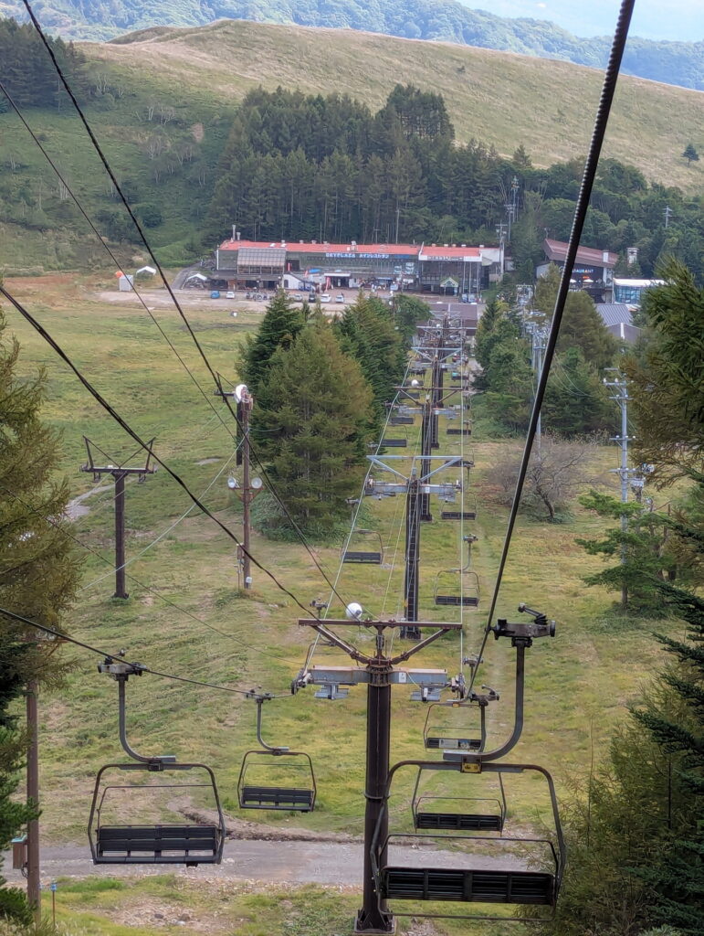 ビーナスライン・車山高原　展望リフトSKY LINERからの眺め
