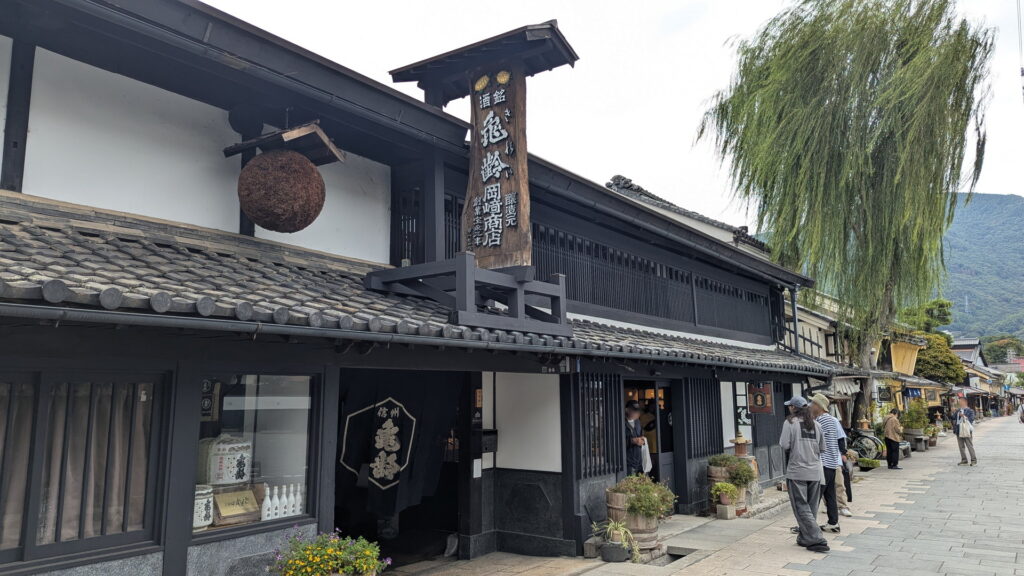北国街道上田宿 柳町通り 岡崎酒造
