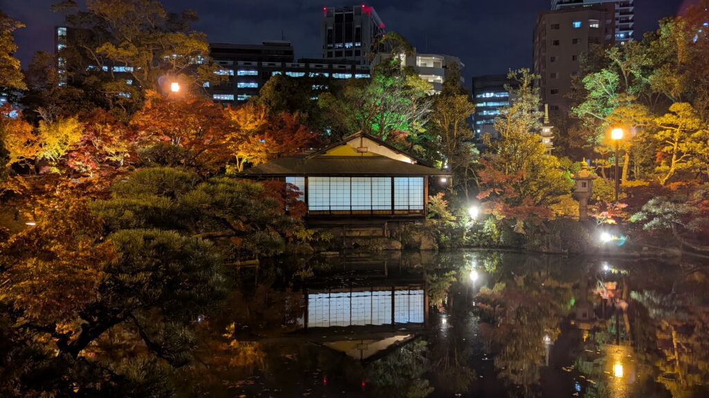 紅葉ライトアップ＠相楽園