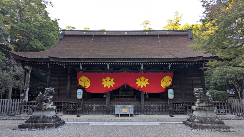 兵庫県41市町 カントリーサインの旅 川西市 多田神社 拝殿